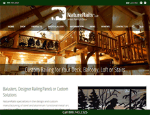 Tablet Screenshot of naturerails.com